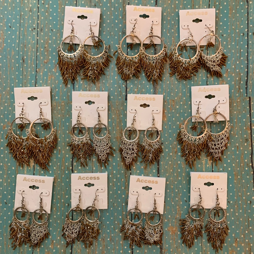 11 Pair Lot of NWT Earrings Rustic Style